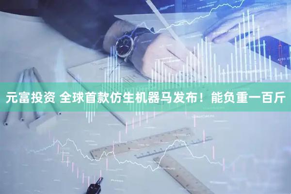 元富投资 全球首款仿生机器马发布！能负重一百斤