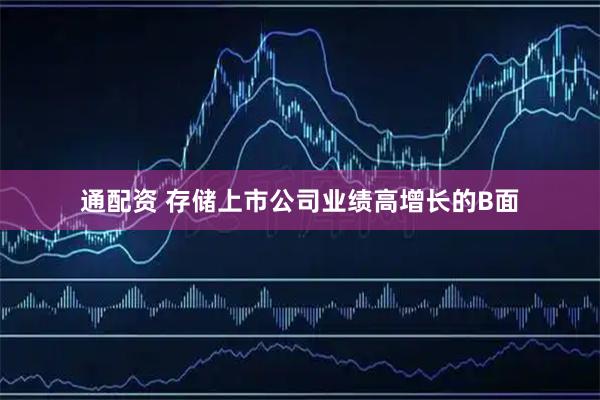 通配资 存储上市公司业绩高增长的B面